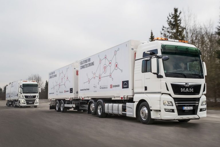 MAN Trucks begins platoon testing