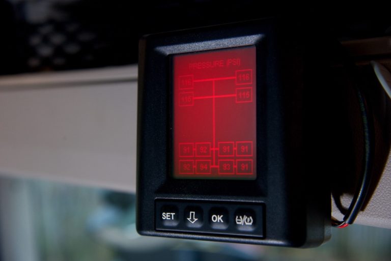 Tyre pressure monitoring system (TPMS) display