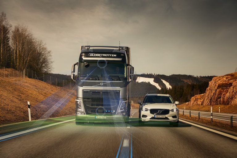 Volvo trucks lane keeping assist
