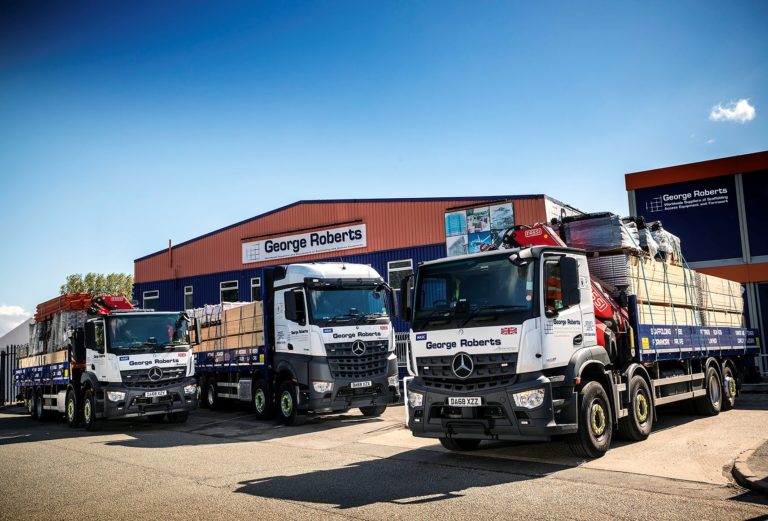 Scaffolder George Roberts invests in three new Mercedes-Benz Arocs