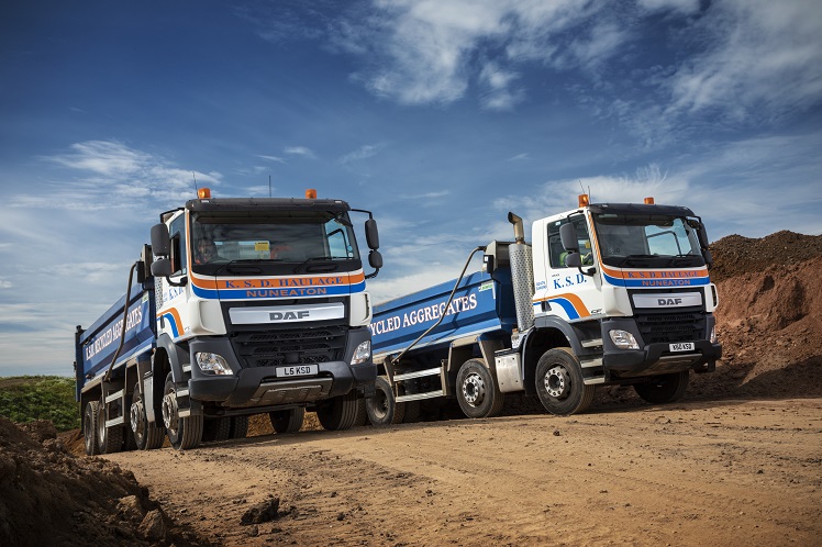 KSD invests in 10 new DAF CF tippers