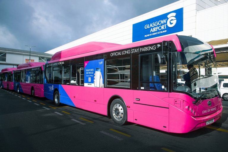 Glasgow Airport takes off with electric shuttle bus fleet