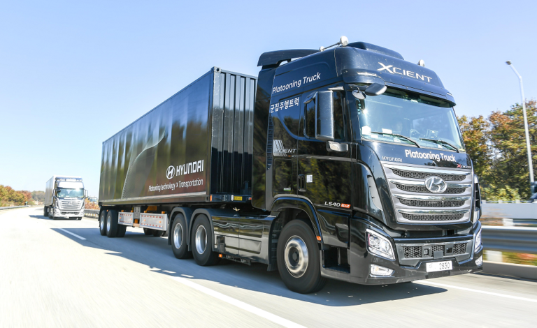 Hyundai conducts platooning trial replicating real-world traffic conditions