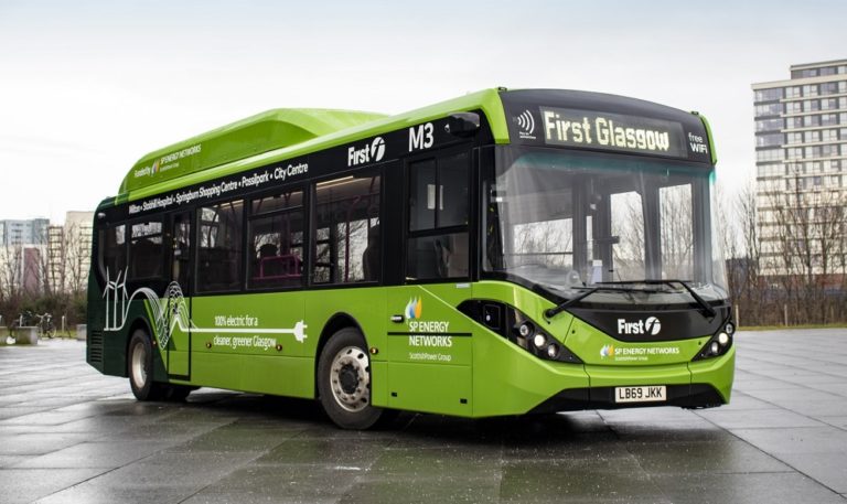 First Glasgow M3 bus service goes fully electric