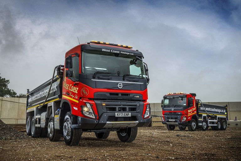 Sixty new Volvo FMX tippers for West Coast Haulage
