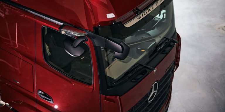 Updated Mercedes MirrorCam aids truck safety