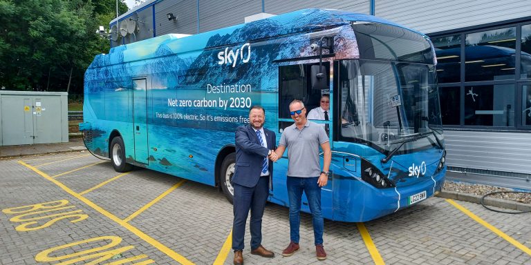 Sky shuttles with new Alexander Dennis electric buses
