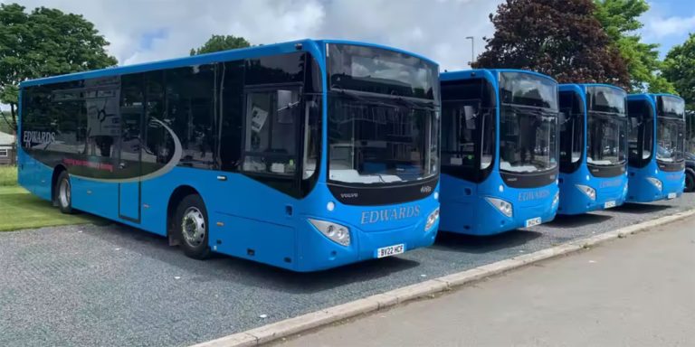 Volvo sends five new buses to South Wales