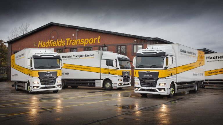MAN trucks for Hadfields Transport