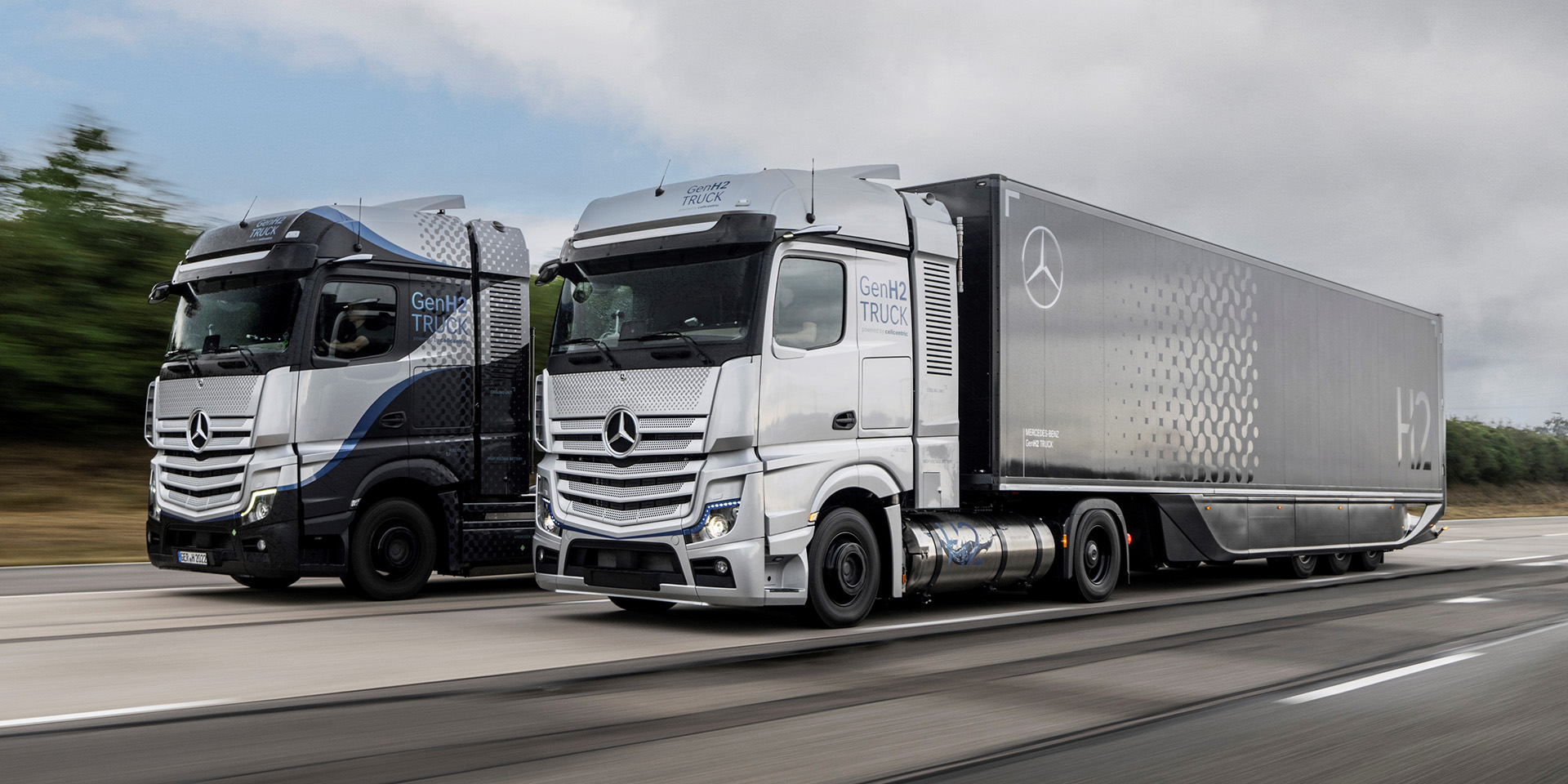 Mercedes-Benz hydrogen truck range